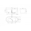 Ванна акриловая отдельностоящая BelBagno BB71-BIANCO