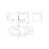 Ванна акриловая отдельностоящая BelBagno BB71-BIANCO
