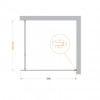 Душевая перегородка BELBAGNO KRAFT-L-1