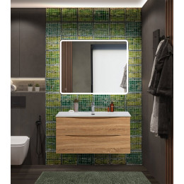 Мебель для ванной комнаты BELBAGNO MARINO-CER-N 100, 120 см.