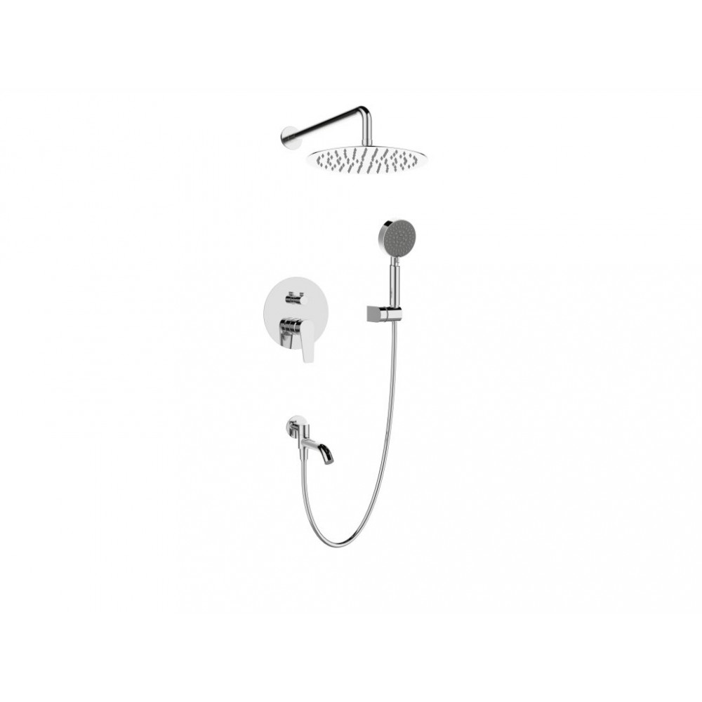 Душевой комплект встраиваемый с изливом BelBagno ANCONA-VDSET-CRM