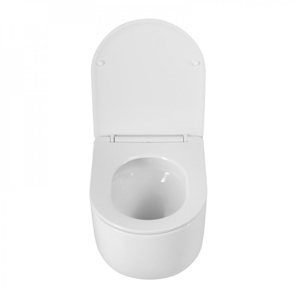 Унитаз подвесной безободковый с сиденьем и смывом TORNADO BelBagno SOFT-TOR