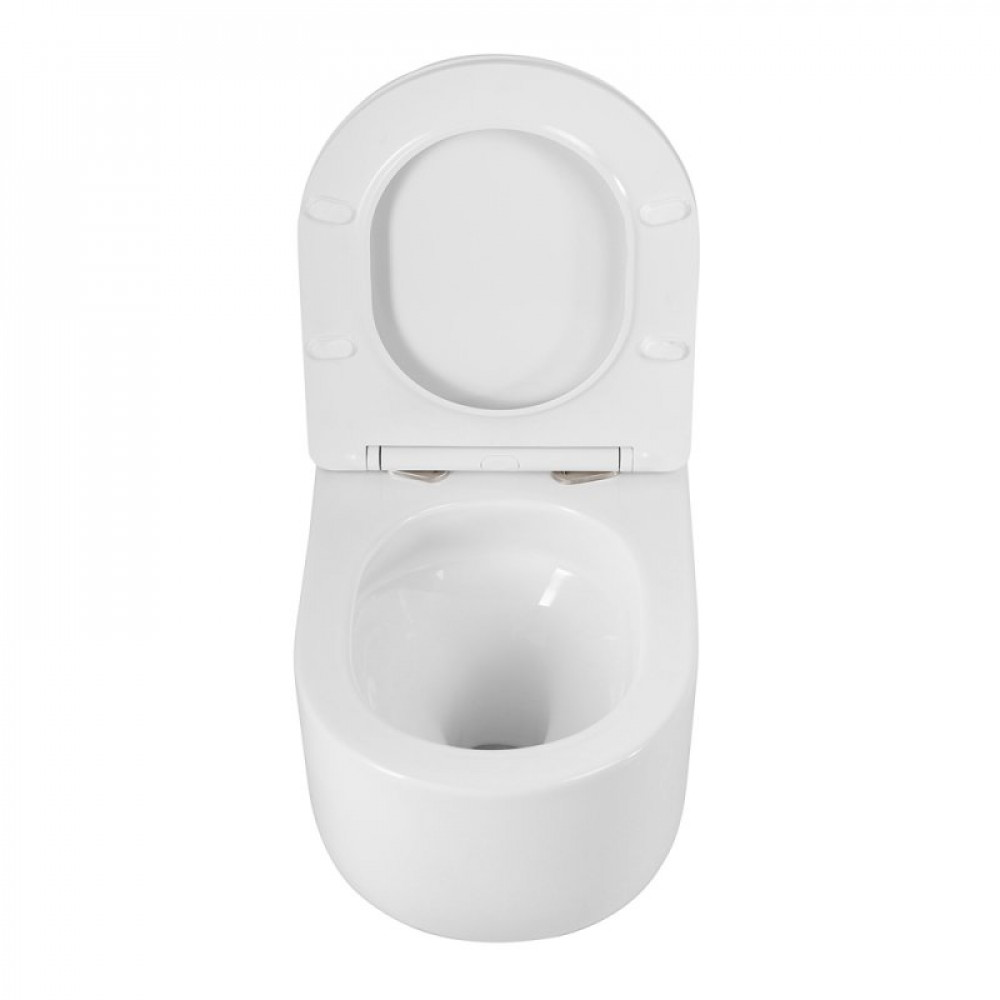 Унитаз подвесной безободковый с сиденьем и смывом TORNADO BelBagno SOFT-TOR