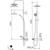 Душевая стойка CEZARES LEAF-CDA-25-L, LEAF-CDA-30-L