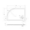 Поддон из искусственного мрамора BelBagno TRAY-MR-UNO-RH