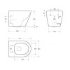 Комплект инсталляции BELBAGNO BB026 с унитазом STYLUS-TOR и клавишей смыва