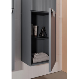 Пенал ORKA Molino 40 подвесной, антрацит матовый, 2 ручки в комплекте золото и хром, универсальный