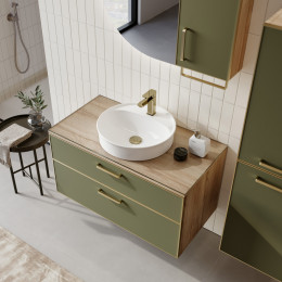 Шкафчик ORKA Salerno 30 подвесной, цвет Sardinia, ручка золото