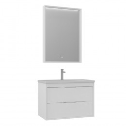 Тумба с раковиной ORKA Clay 80 подвесная, белый матовый