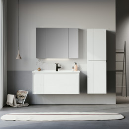 Тумба с раковиной ORKA Likya 65 подвесная, белый матовый