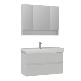 Тумба с раковиной ORKA Malta 100 подвесная, кашемировый матовый