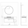 Зеркало ORKA Molino 90x90 c LED подсветкой, белый матовый