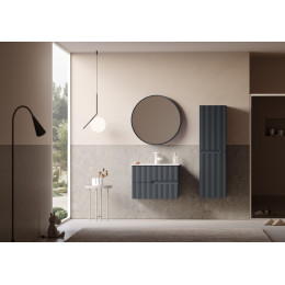 Тумба с раковиной ORKA Moonlight 70 подвесная, антрацит матовый