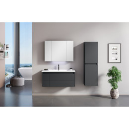 Зеркальный шкаф ORKA Likya 100 антрацит матовый