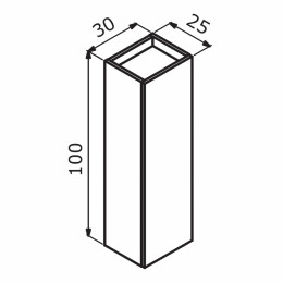 Пенал ORKA Ferla 30 синий матовый