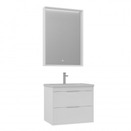 Тумба с раковиной ORKA Clay 65 подвесная, белый матовый