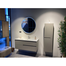 Зеркало ORKA Moonlight 75x75 c LED подсветкой, бежевый матовый