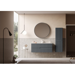 Тумба с раковиной ORKA Moonlight 120 подвесная, антрацит матовый