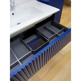 Тумба с раковиной ORKA Moonlight 120 подвесная, синий матовый