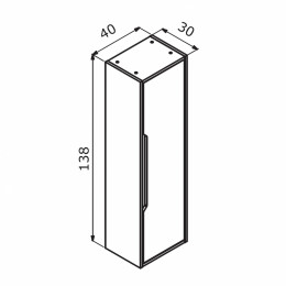 Пенал ORKA Galia 40 Lidya, универсальный