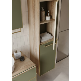 Пенал ORKA Salerno 40 подвесной, цвет Sardinia, ручки золото, универсальный