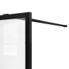 Душевая перегородка Walk-In VSW-1HC120CFB, 1200*2000, черный, стекло прозрачное/рифленое