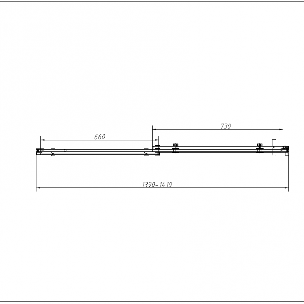 Душевой уголок Como-N VSR-4CN8014CGB, 1400*800, черный, стекло тонированное