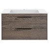 База под раковину Chiara 2D 800 подвесная, 2 выкатных ящика soft-close, R.Oak