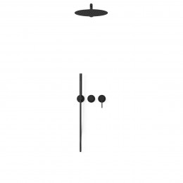 Душевой комплект Groove VSFW-4G01MB встраиваемый, 2 режима, 30см верх душ, черный