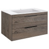 База под раковину Chiara 2D 800 подвесная, 2 выкатных ящика soft-close, R.Oak