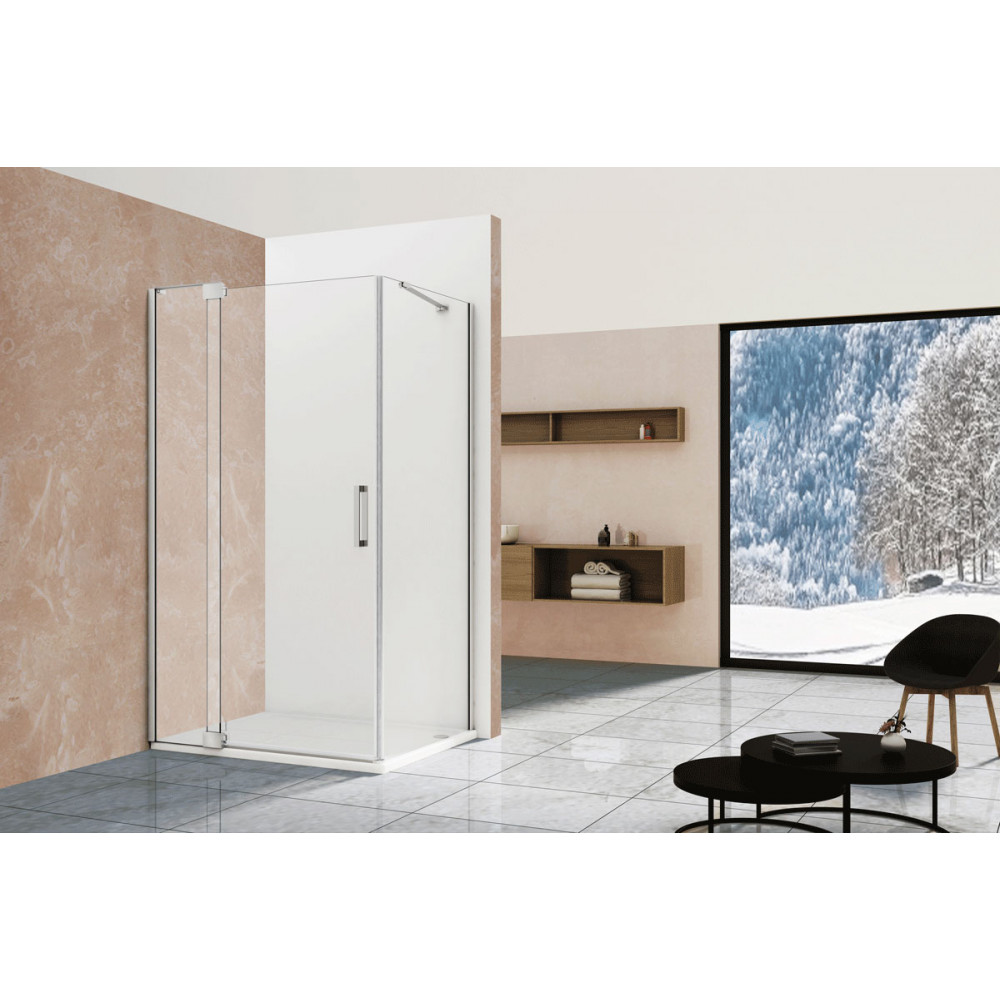 Душевой уголок Extra VSR-1E111210CL, 1100/1200*1000, хром, стекло прозрачное