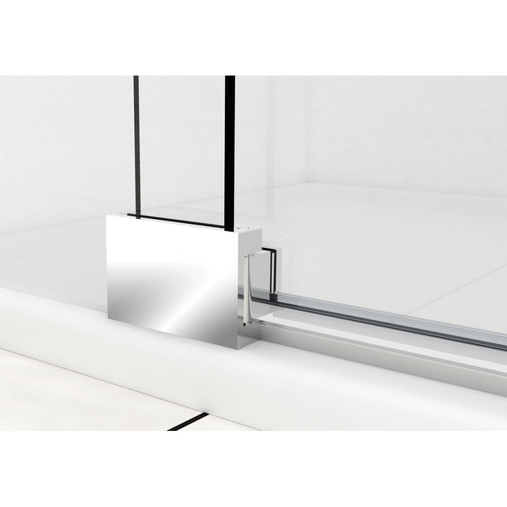 Душевая дверь Extra VDP-1E1112CGB, 1100/1200, черный, стекло тонированное
