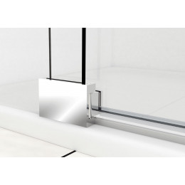 Душевая дверь Extra VDP-1E1112CGB, 1100/1200, черный, стекло тонированное
