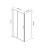 Душевой уголок Garda VSR-1G9014CLG, 1400*900, брашированное золото, стекло прозрачное