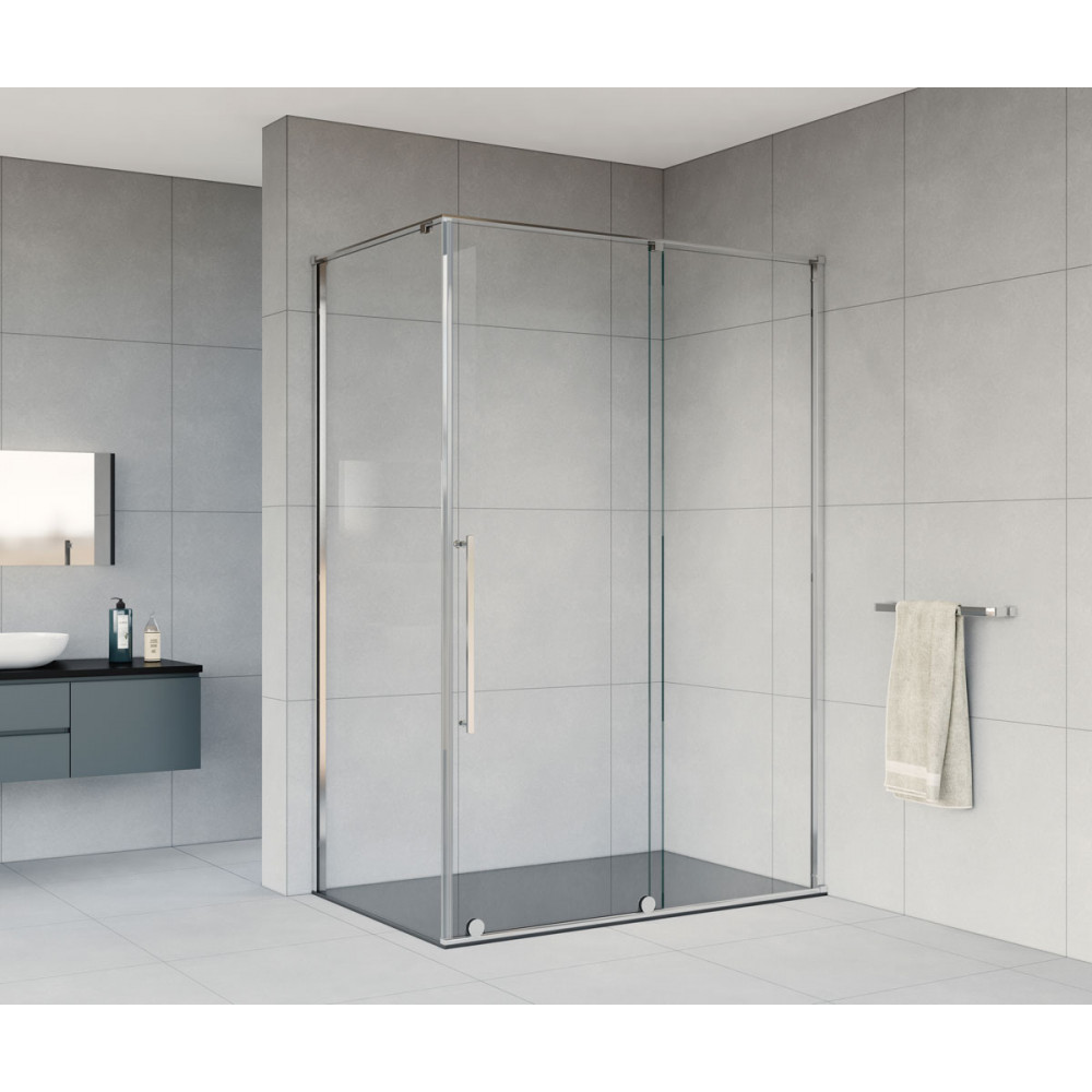 Душевой уголок Arno VSR-1A1014CL, 1400*1000, хром, стекло прозрачное