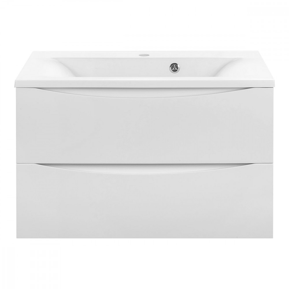 База под раковину Mia 750 подвесная, 2 выкатных ящика soft close, G.White