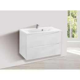 База под раковину Mia 750 подвесная, 2 выкатных ящика soft close, G.White