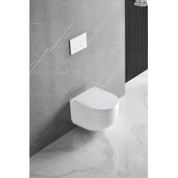 Унитаз подвесной Globo VT1-52T Tornado, цвет белый, ультратонкое soft-close сиденье