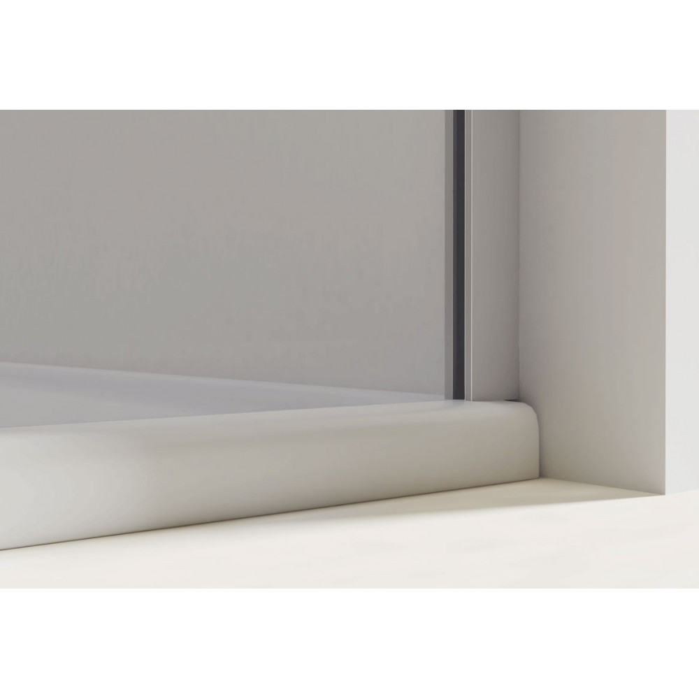 Душевая дверь Extra VDP-1E1112CGB, 1100/1200, черный, стекло тонированное
