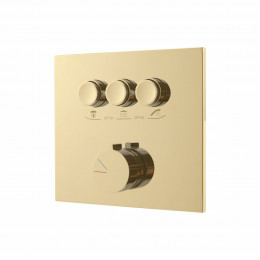 Душевой комплект VSFW-4311BG встраиваемый, трехрежимный, брашированное золото