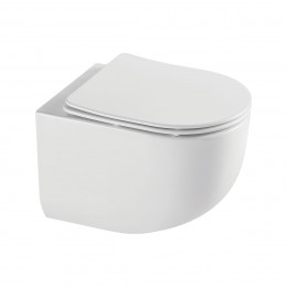 Унитаз подвесной Globo VT1-52T Tornado, цвет белый, ультратонкое soft-close сиденье