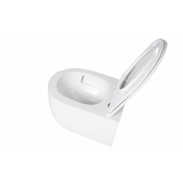 Унитаз подвесной Evo VT1-64ST Tornado, цвет белый, ультратонкое сиденье soft-close