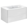 База под раковину Paola 1000 подвесная, 2 выкатных ящика soft close, G.White