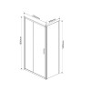 Душевой уголок Garda VSR-1G9015CL, 1500*900, хром, стекло прозрачное
