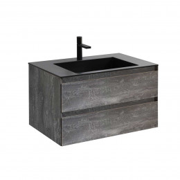 База под раковину Luka 800 подвесная, 2 выкатных ящика soft-close, G.Stone