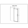 Душевая дверь Como-N VDS-4CN160CL, 1600, хром, стекло прозрачное