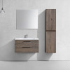 База под раковину Chiara 2D 800 подвесная, 2 выкатных ящика soft-close, R.Oak