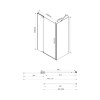 Душевой уголок Extra VSR-1E111210CL, 1100/1200*1000, хром, стекло прозрачное