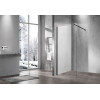 Душевая перегородка Walk-In VSW-1H800CLB, 800*2000, матовый черный, стекло прозрачное