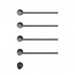 Полотенцесушитель электрический Vincea VTD-2H1GM, вороненая сталь, таймер